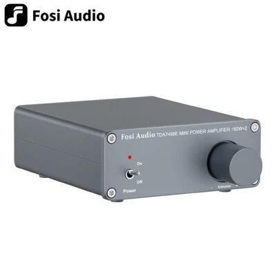 Fosi Audio TDA7498E Amplificatore Audio Stereo Mini Hi-Fi Amplificatore Integrato 160W x2