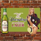 Vtg Style Yuengling Larger Beer Metal Sign Man cave Bar Pub Poster Metal Decor