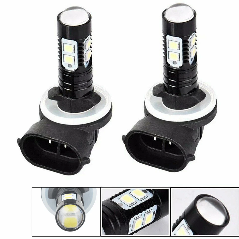 2 pack 881 LED Fog Light Driving Bulbs 862 886 889 894 896 898 Xenon White 6000K - Image 2 of 4
