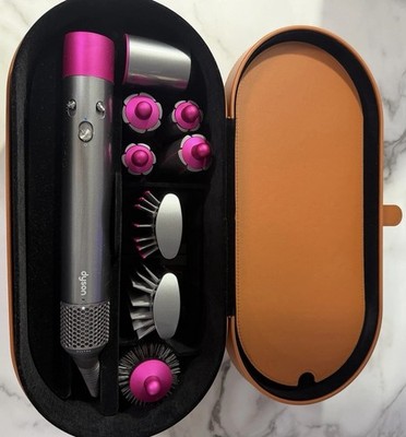 Dyson Airwrap Complete Hair Styler Set - Nickel/Fuchsai with Case / Used Once