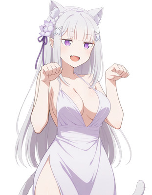 Emilia Re:Zero Vinyl Car Decal Sticker 7'' Weatherproof