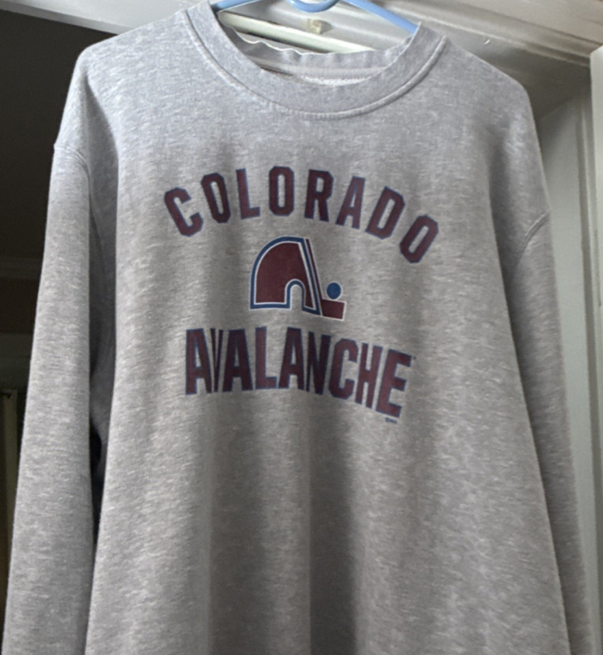 Fanatics Colorado Avalanche NHL Gray Crewneck Sweatshirt 4XL Hockey