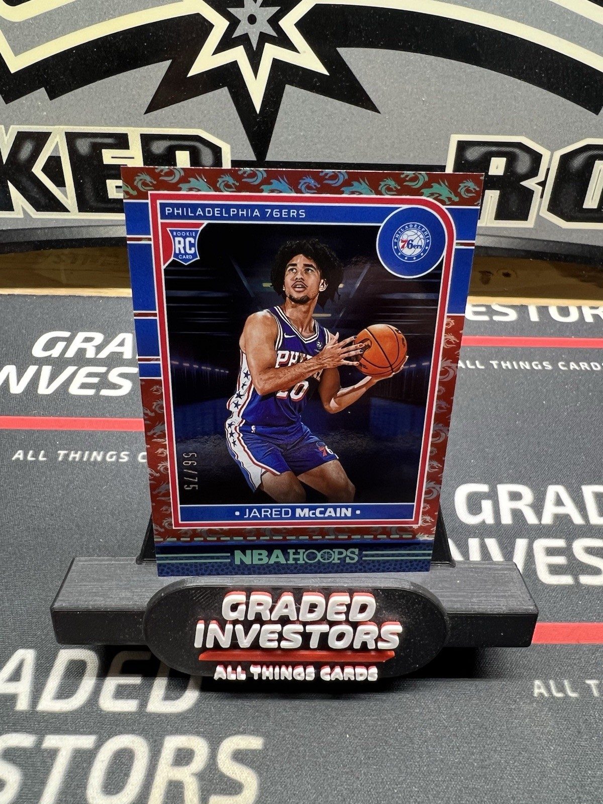 2024-25 Panini Nba Hoops - Rookies Dragon Year #246 Jared McCain /75 (RC)