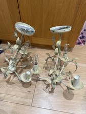 Laura Ashley 3 arm  Chandelier X2 ( One Pair)