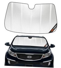Windshield Sun Shade 2011-2016 Kia Sportage w/o Sunroof Shiny Silver Classic 