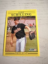 Fleer 1991 Curt Schilling #491 Baltimore Orioles Baseball Card