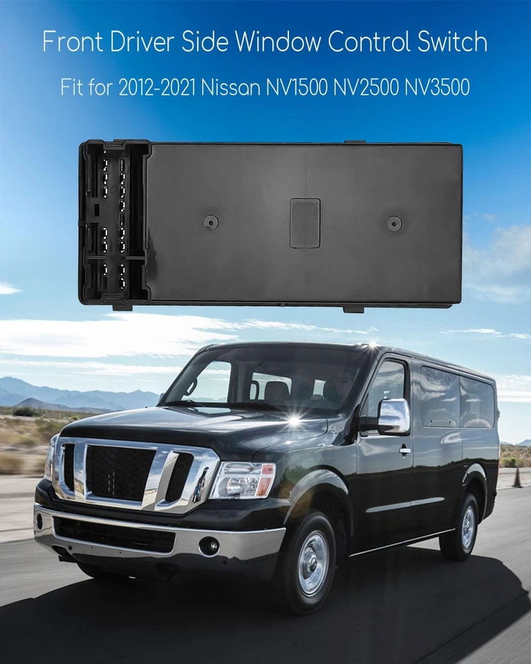 Главный выключатель стеклоподъемника подходит для Nissan NV1500 NV2500 NV3500 2013-2021, передний - Изображение 3 из 4