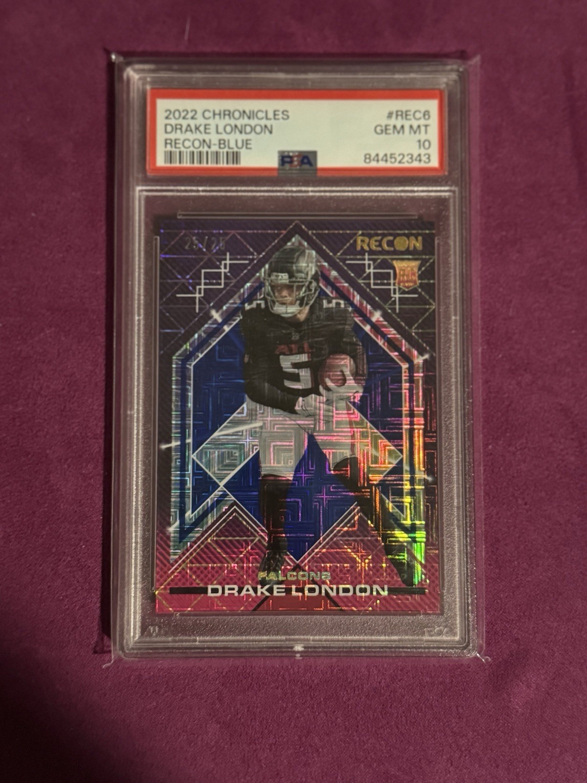 Drake London Panini Chronicles Recon #REC6 Blue