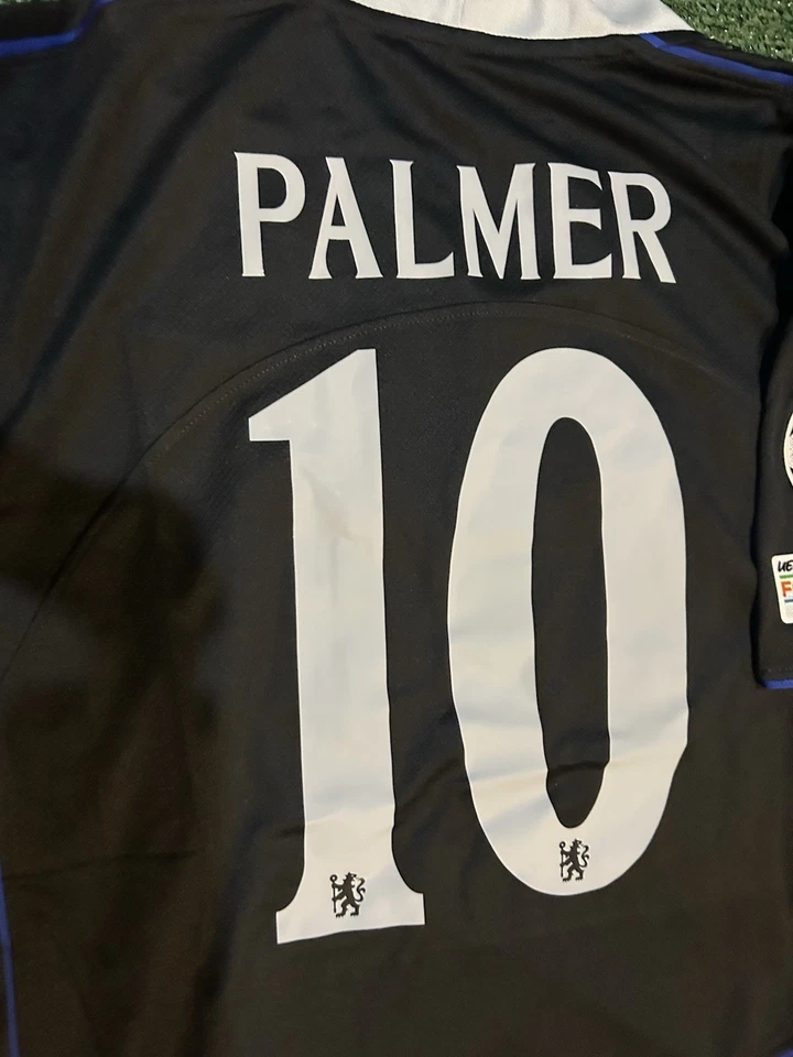 Tercera camiseta Chelsea FC 2025 #10 Palmer con parche de la Liga de Campeones talla mediana Foto 3 de 4