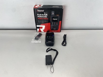 Rapid Radios Nationwide PTT Walkie-Talkie- Black