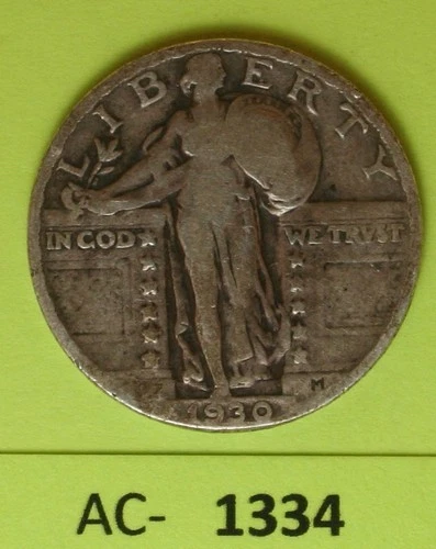 1930 US Standing Liberty Quarter in Circulated Condition...see Photo ac-1334