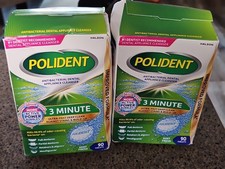 3 Minute Antibacterial Dental Appliance Cleanser Tablets, 90 Count 2 Pack 