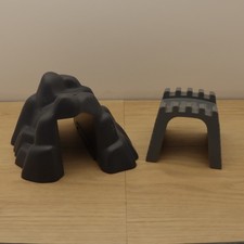 Wooden Train Track Tunnel Mountain and Bridge Accessory Brio Compatible