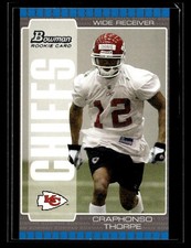 2005 Bowman #153 Craphonso Thorpe Rookie Card Kansas City Chiefs. rookie card picture