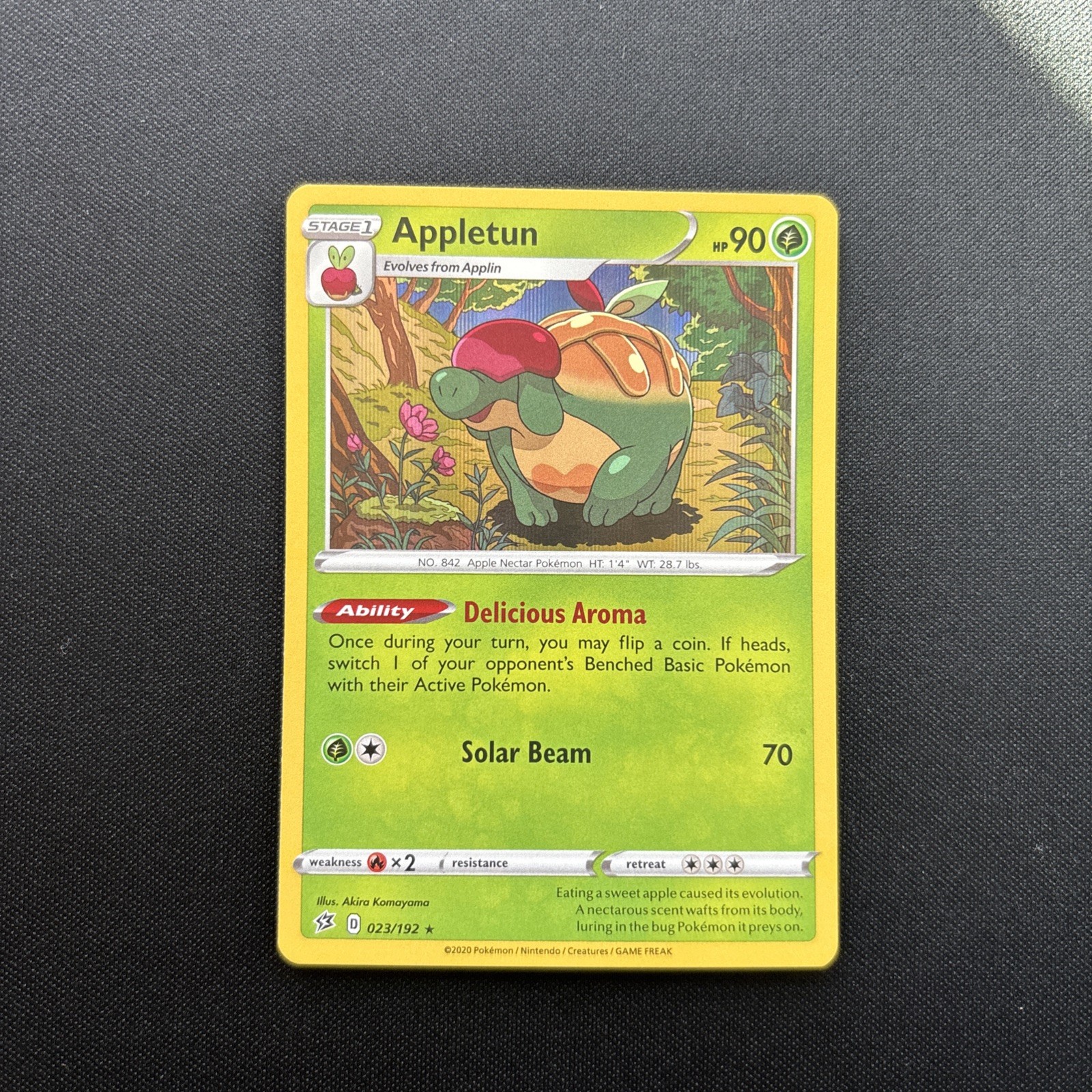 Appletun 023/192 Holo Rare Rebel Clash Pokemon Near Mint English 