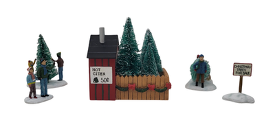 #ad Hawthorne Village Hot Cider Stand Accessory Set of 5 $35.56