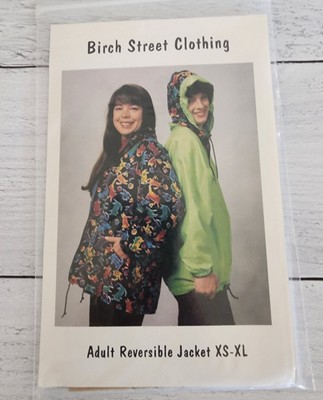 Birch Street Clothing Adult Reversible Jacket sewing pattern Unisex sizes XS-XL