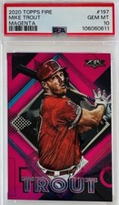 2020 Topps Fire Mike Trout Magenta Refractor SP #/25 PSA 10 💎 Low PSA Pop 4