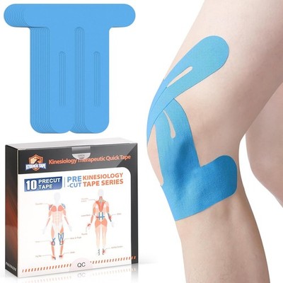 Kinesiotapes vorgeschnitten, hautfreundlich, 10 Streifen, blau