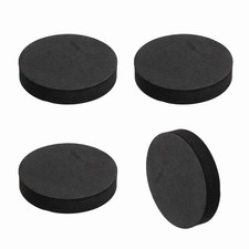 4Pcs Speaker Isolation Pads, 60mmx12mm Black Round EVA Acoustic Foam Pads Feet