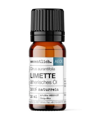 Limettenöl 10ml - ätherisches Öl von wesentlich. - 100% naturrein (Glasflasche)