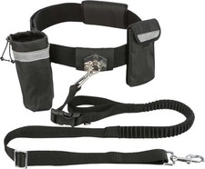 Trixie Handsfree-Leine Joggingleine mit Bauchgurt mit Leine bis 40 kg Hundeleine