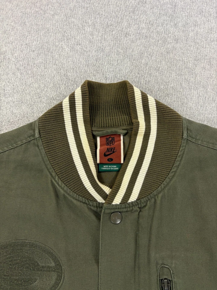 Jaqueta Green Bay Packers Nike costurada NFL Stadium (grande masculina) verde - Imagem 3 de 4