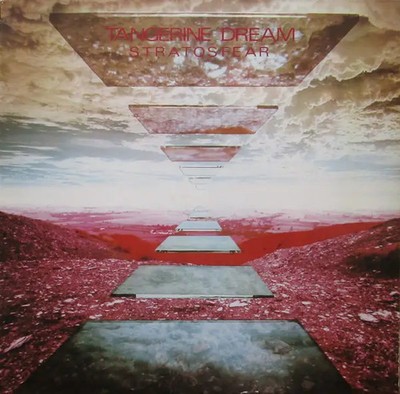 Tangerine Dream Stratosfear GATEFOLD, RED/GREEN LABELS Virgin Vinyl LP