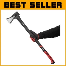 Versatile 36-Inch Splitting Axe with Fiberglass Handle for Wood & Landscaping