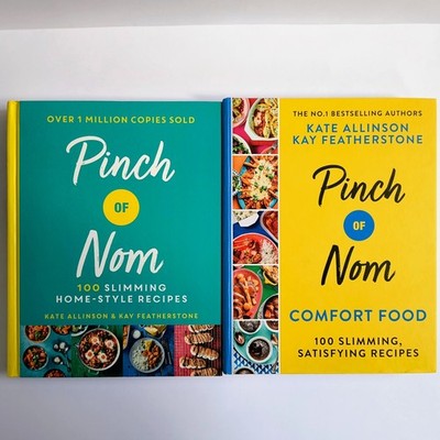 Pinch of Nom & Comfort Food Books   2 Hardback Cookbooks   Recipe Books Bundle