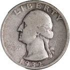1932-S 25c Washington Silver Quarter ~ VG