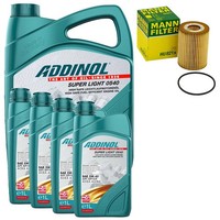 MotoröL Set Addinol 5W-40 Super Light 9 Liter + ÖLfilter FüR Mercedes M-Klasse