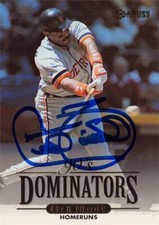 Cecil Fielder signed baseball card (Detroit Tigers) 1993 Donruss #1 Dominators