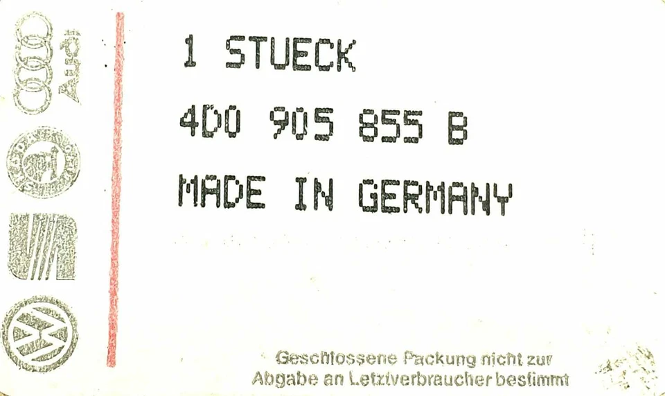 Cilindro de cierre original Volkswagen 4D0905855B + 2 llaves AUDI A3 A4 A6 A8  Foto 2 de 4