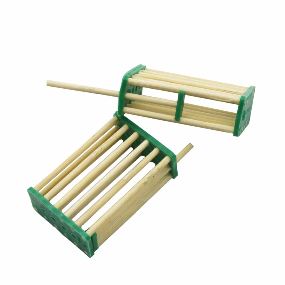 5/10/20Pcs Bamboo BeeQueen Cages Bee Isolation Transporting Box Beekeeping Tools