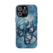 For iPhone / Galaxy / Pixel Octopus Blue Ocean Phone Case