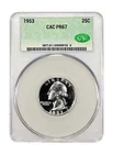 1953 PR67 Washington Quarter CACG
