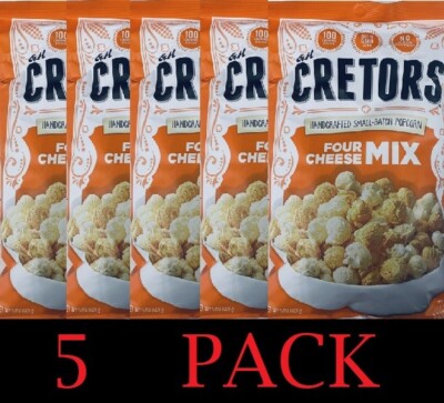 5x G.H. Cretors Handcrafted Small-Batch Popcorn FOUR CHEESE Mix 5 oz Bag 5 PACK