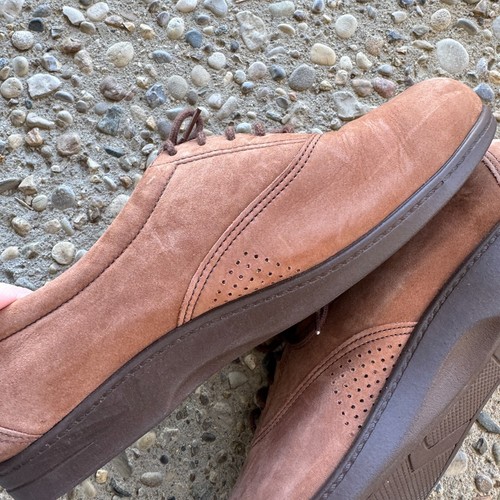 SAS Whisper Oxford Shoes Women's 7.5W Tan Suede Lace Up Tripad Comfort Walking - Picture 9 of 11
