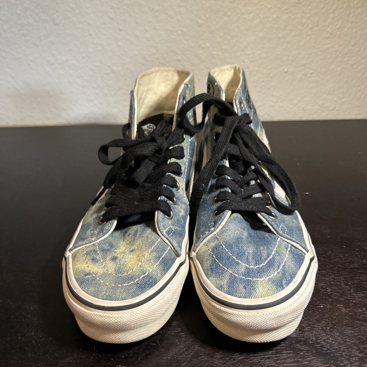 VANS SK8-HI Tapered‎ Denim Embroidery Skull Sneakers size 6.5 VANS SK8-HI Tapered Denim Embroidery Skull Sneakers Shoes  main image 3