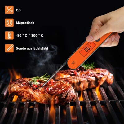 Inkbird Digital Fleischthermometer Grillthermometer IHT-1P Sofortiges Lesen C/F