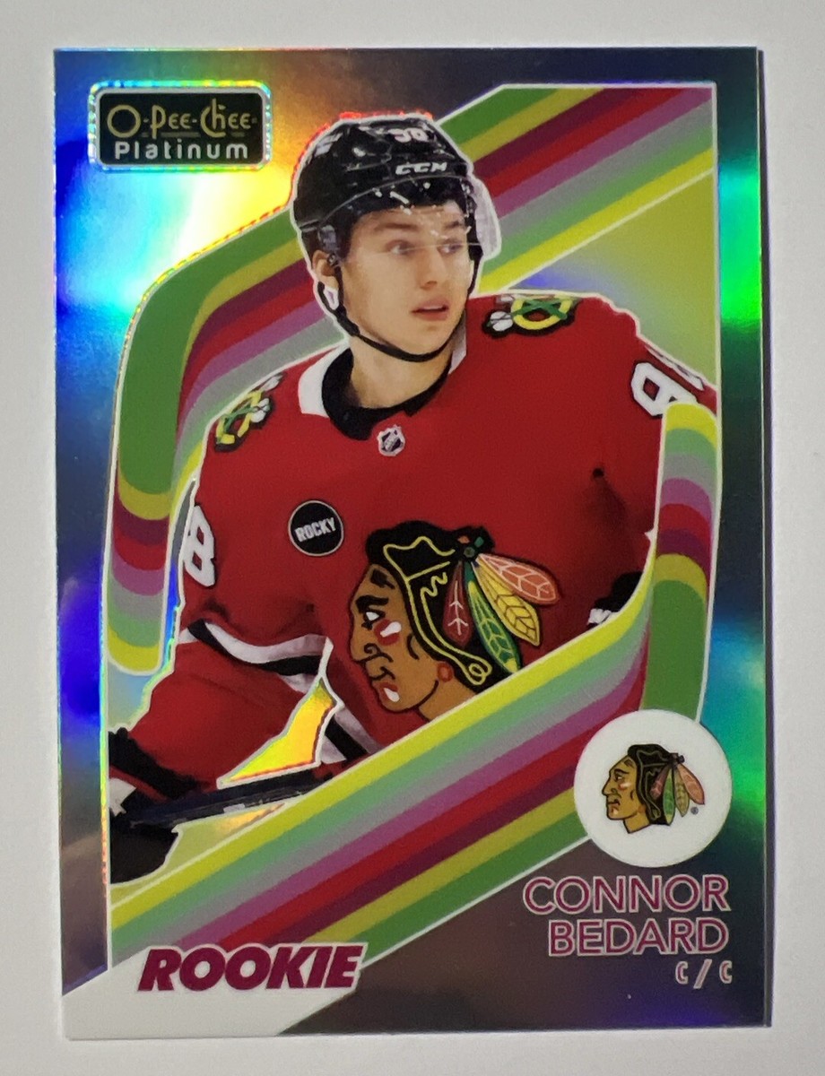 CONNOR BEDARD 2023-24 UD OPC Platinum Rookie RAINBOW SP #R-100 RC