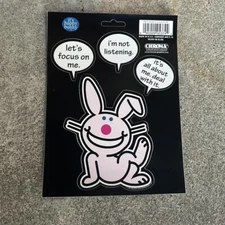 Vintage Y2K It’s Happy Bunny Car Decal Stickers