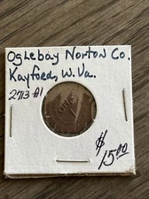 oglebay norton Co. Kayford W. VA token.
