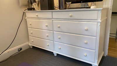 crate and barrel white dresser Jenny Lind 54" Wood Wide 7-Drawer Kids The clean Crate & Barrel Dresser -