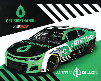 2023 AUSTIN DILLON ''GET BIOETHANOL'' #3 NASCAR CUP POSTCARD