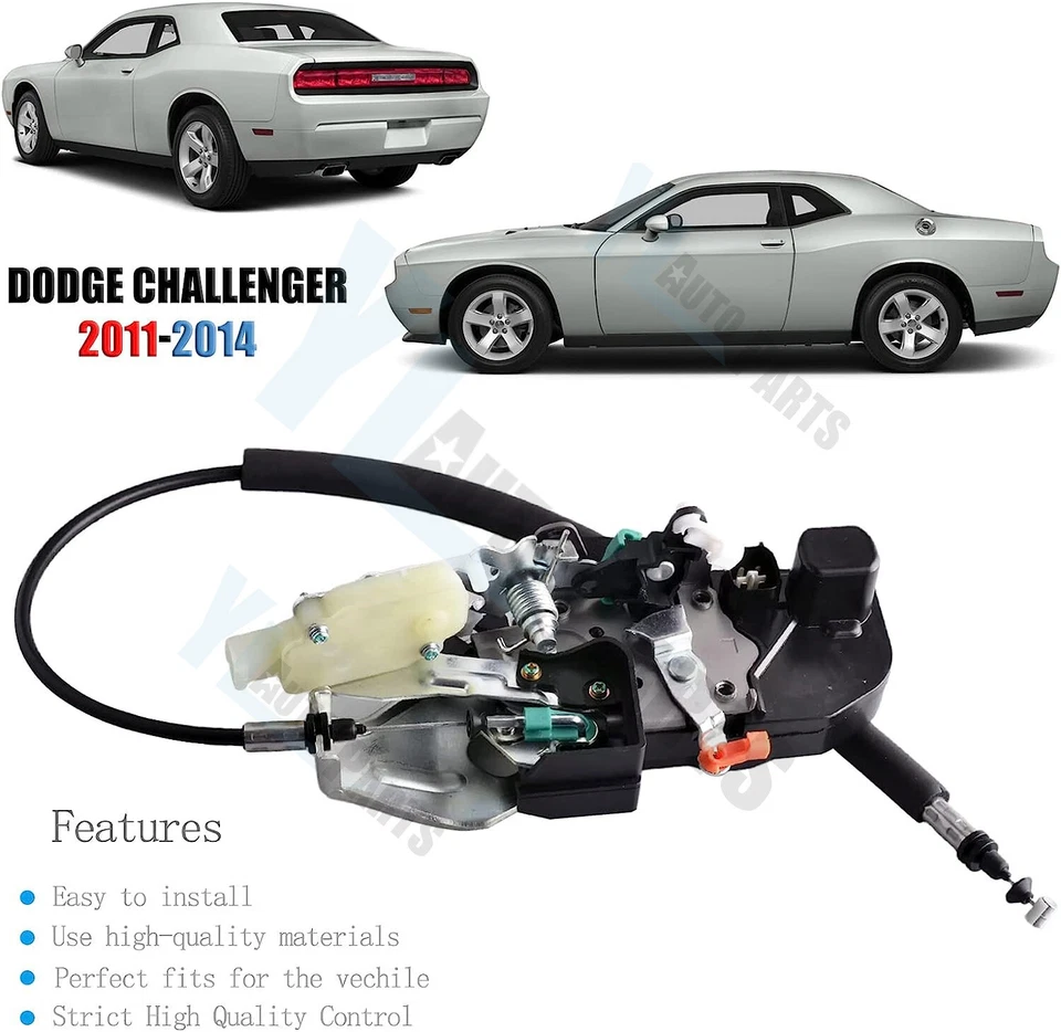 Conjunto de pestillo de cerradura de puerta delantera izquierda para Dodge Challenger 2011-2014 Foto 4 de 4