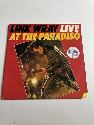 LINK WRAY LIVE AT THE PARADISO LP 1980 Promo Use Vinyl record Vintage 