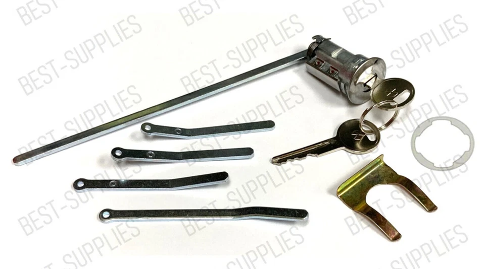 Комплект замков дверей/багажников кузова 66-68 A и B с ключами для зарядного устройства Coronet - Изображение 2 из 4