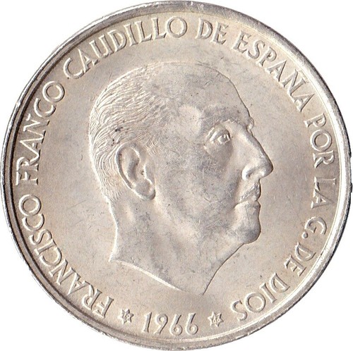 Lesotho 50 Licente silver Coin 1966 Moshoeshoe 900/1000 Fineness